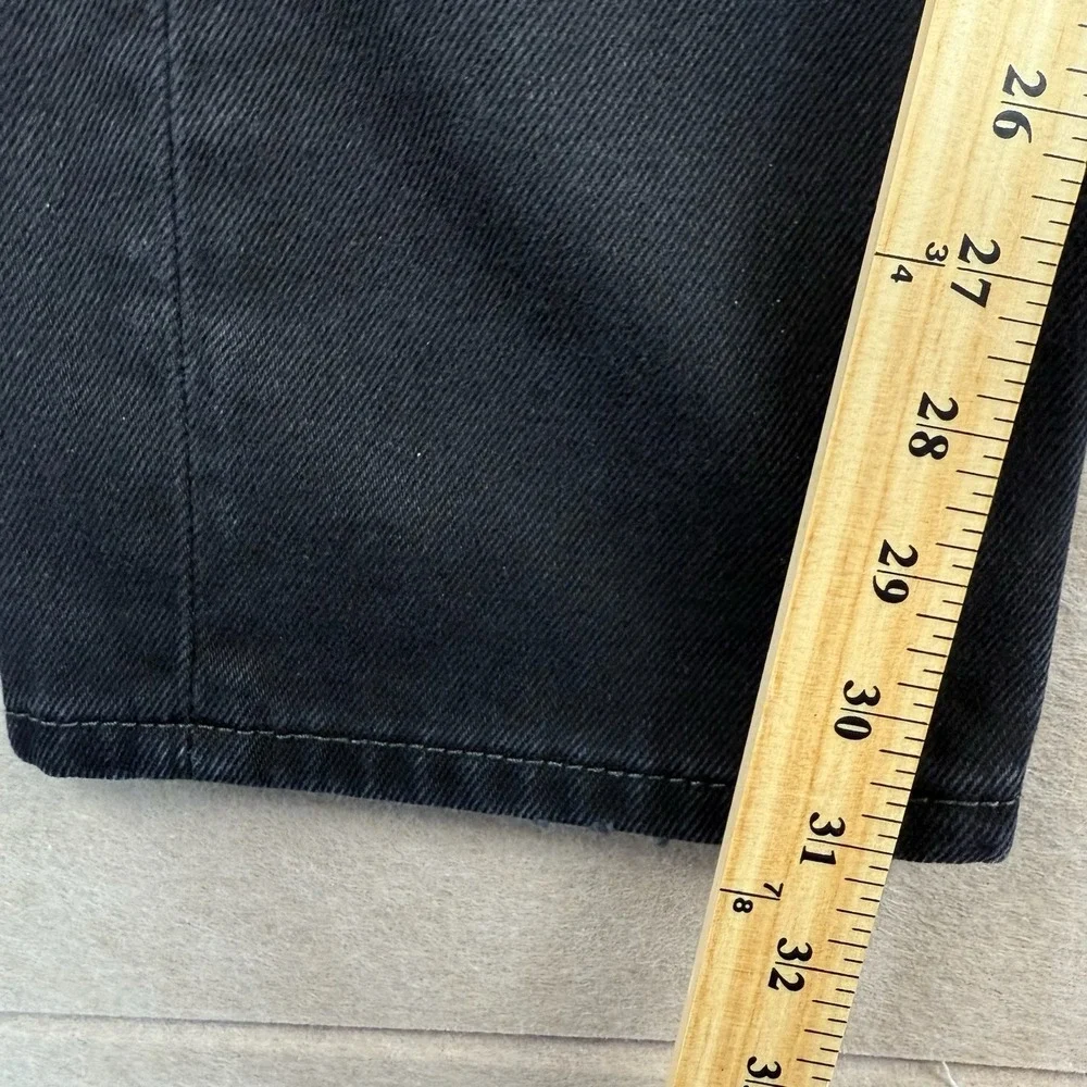 Levi’s 505 Men’s Jeans 32x34 Faded Black Denim‎ Mid Rise Straight Leg Dark Wash